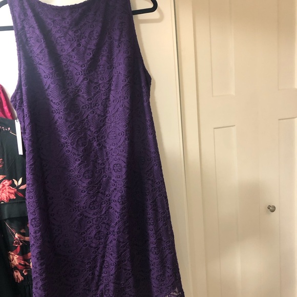 Dex short dress in purple. 1X. New with tags - Picture 2 of 3